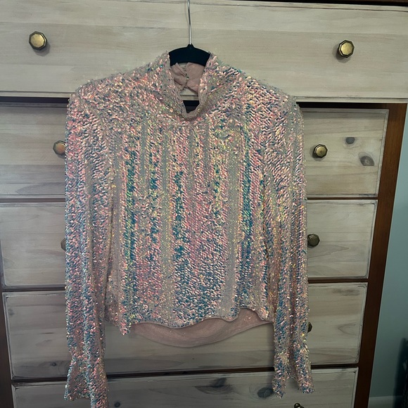 NWT FREE PEOPLE MOONSTRUCK TOP SMALL - Picture 3 of 7